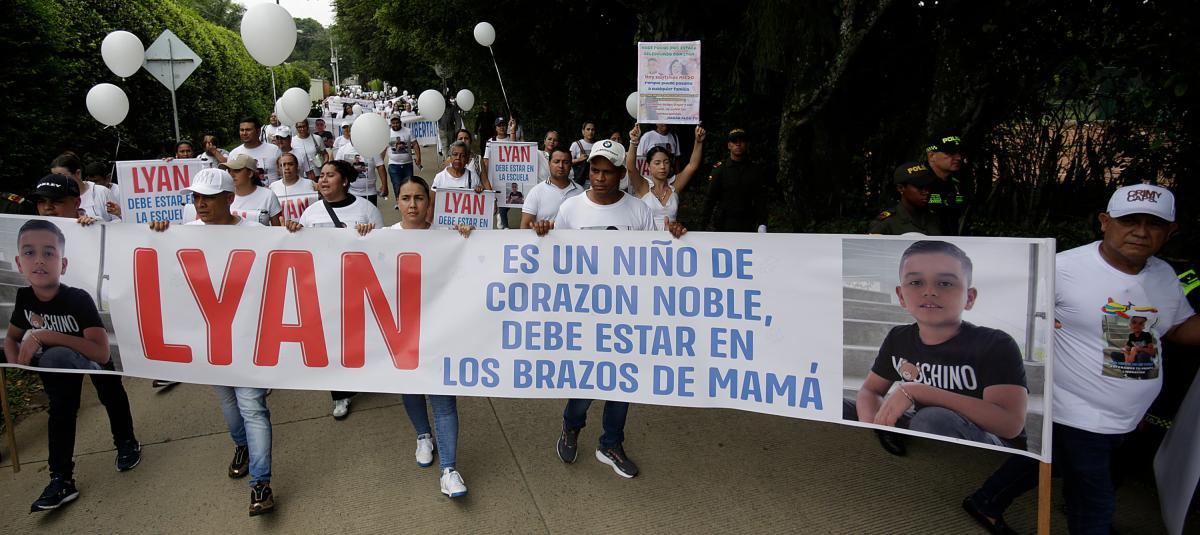 Marcha en Cali con el clamor de liberación del niño secuestrado en Jamundí.