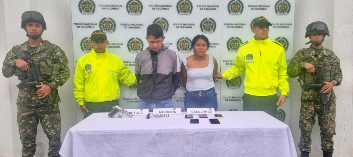 Los dos capturados en Bolívar.