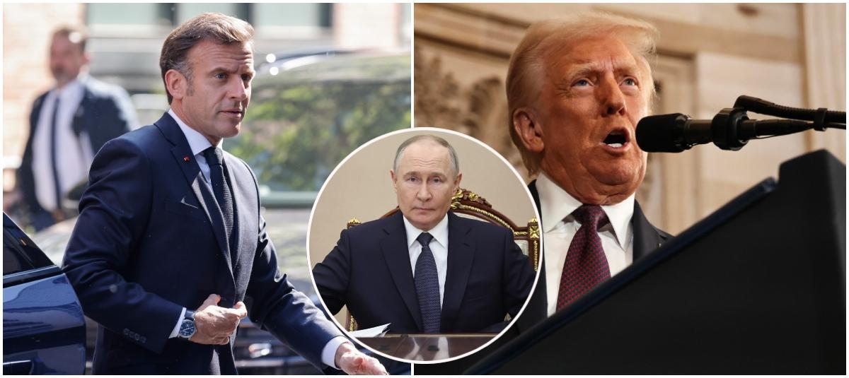 Presidente de Francia, Emmanuel Macron, insta a Donald Trump a que reaccione ante 'el cinismo' de Vladímir Putin