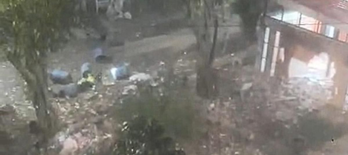 Explosión en el oriente de Cali. Tres policía heridos.