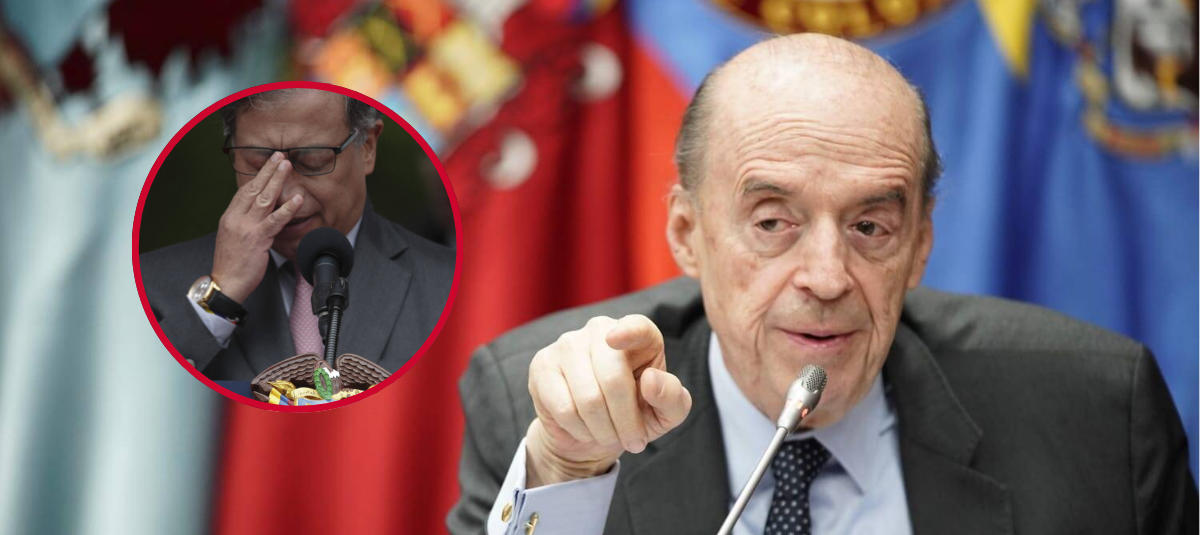 Presidente Gustavo Petro y Álvaro Leyva.