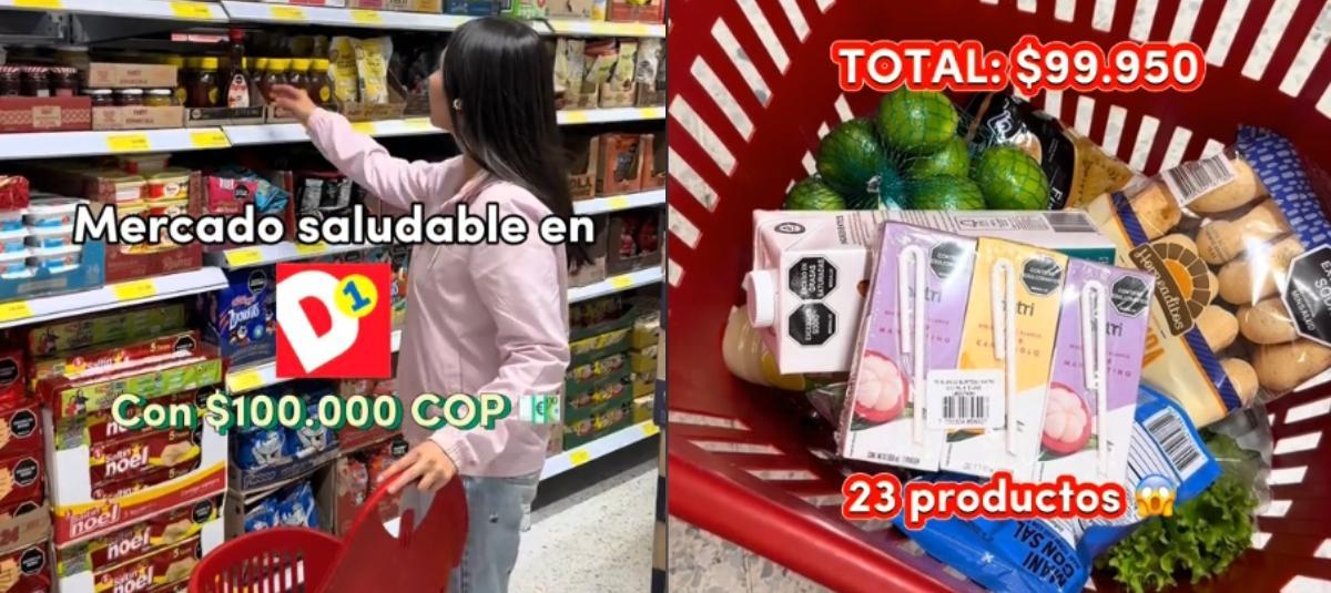 Tiendas D1 - mercado 100.000 pesos