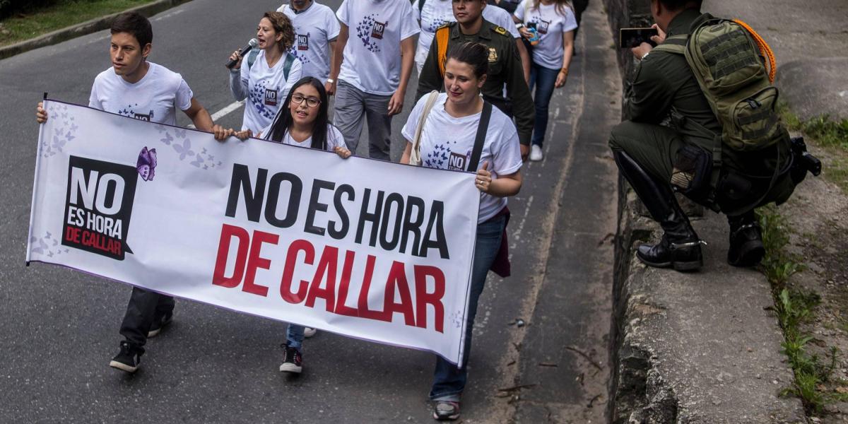 En Bogotá se han realizado varias acciones para protestar en contra de la violencia de género, como los ‘Retornos simbólicos’, liderados por la campaña No Es Hora De Callar.