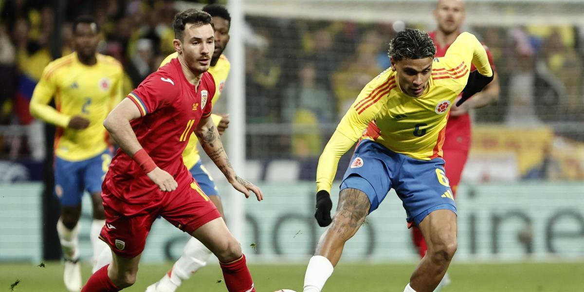 Colombia vs Rumania amistoso que se jugo en España.