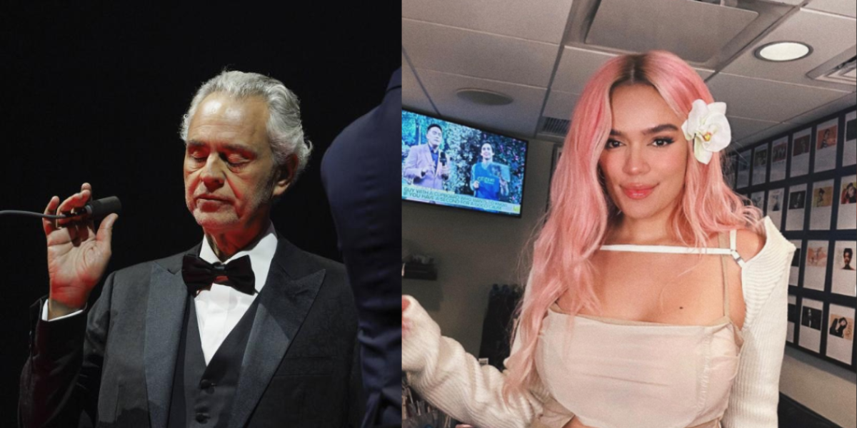 Es un gran honor': Karol G se une a Andrea Bocelli para hacer nueva versión de recordada canción de ópera pop 'Vivo por ella'