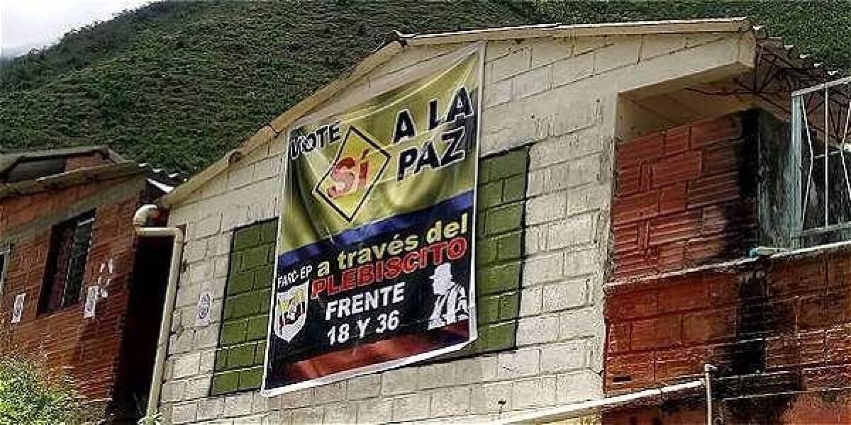El Consejo Nacional Electoral ordenó desmontar en Ituango los pendones que invitan a apoyar el 'Sí'  en el plebiscito por la paz.