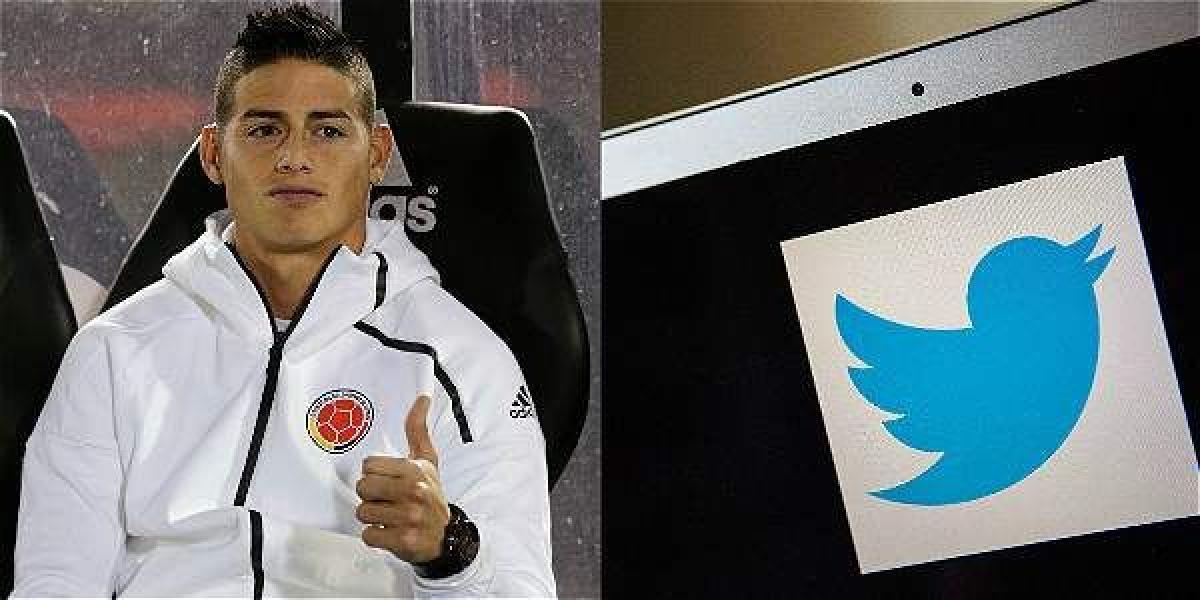 El futbolista James Rodríguez fue amenazado a través de Twitter. La Policía investiga el origen de la intimidación.