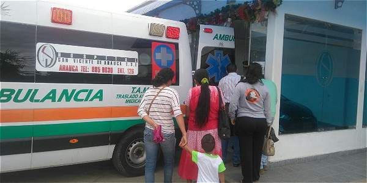 La pequeña fue trasladada del Hospital San Vicente, de Arauca, a un centro asistencial de tercer nivel de la capital santandereana.