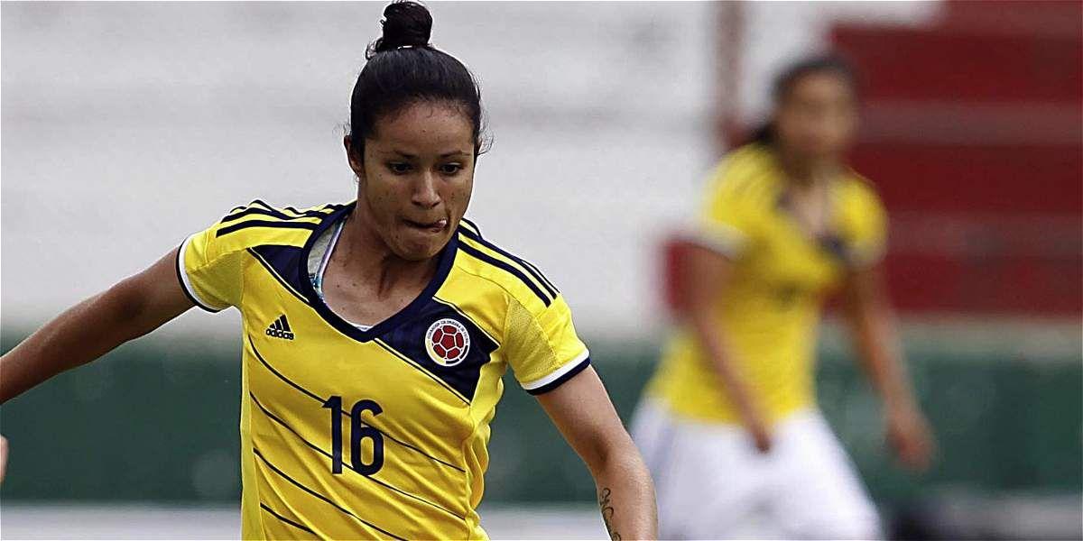 Lady Andrade, juugadora de la Selección Colombia femenina.