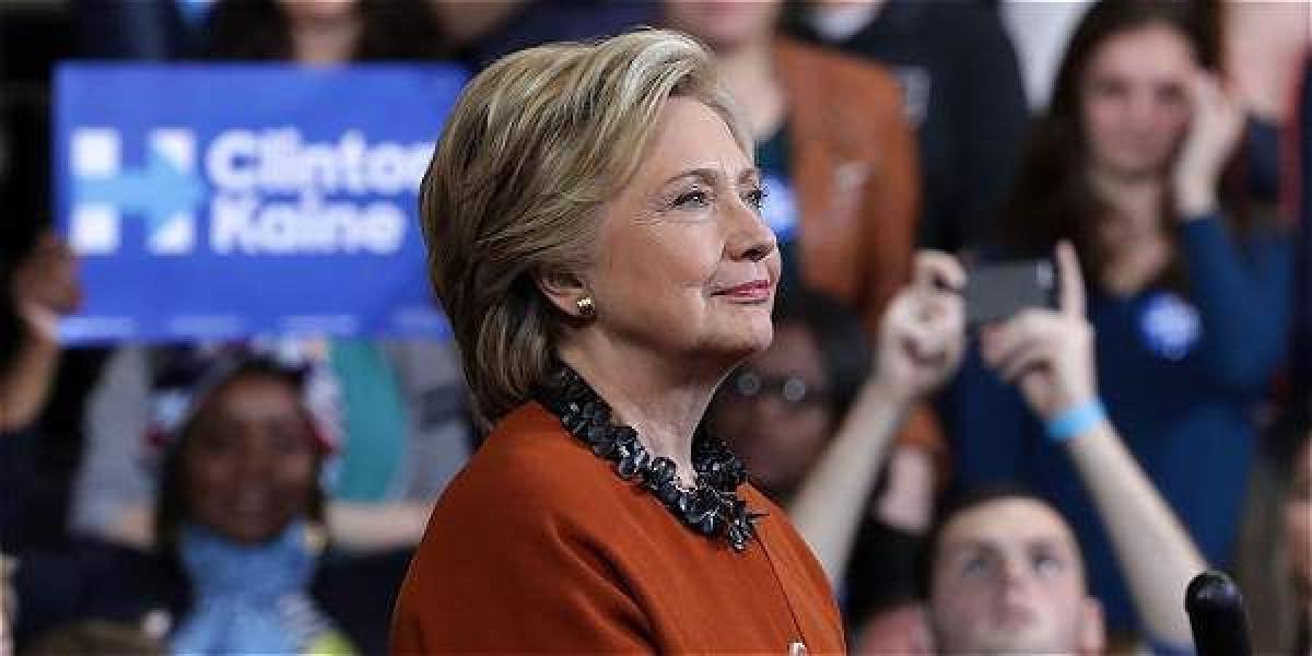 Hillary Clinton durante un acto electoral en Salem, Carolina del Norte.