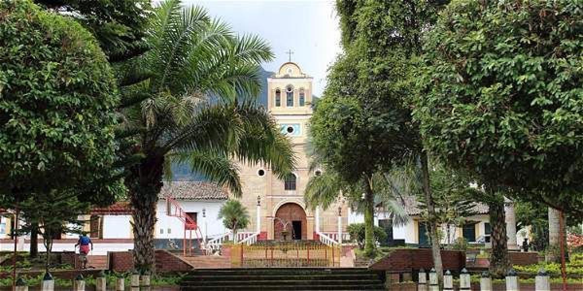 Plaza principal de Labranzagrande, uno de los cuatro municipios que conforman la provincia de La Libertad.