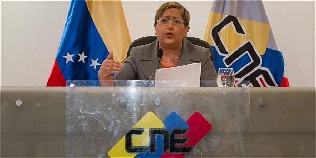 Tibisay Lucena, presidenta del Consejo Nacional Electoral (CNE), de Venezuela.