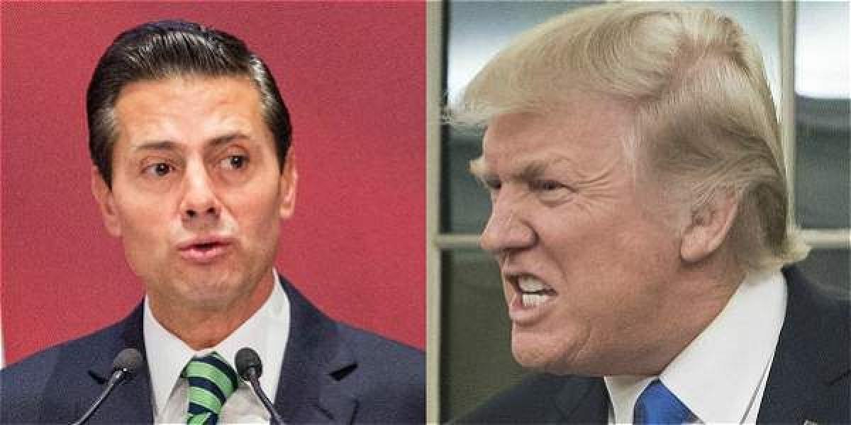 El presidente Donald Trump le dijo a su homólogo mexicano, Enrique Peña Nieto, que si no se encarga de sus hombres malos, él lo hará.