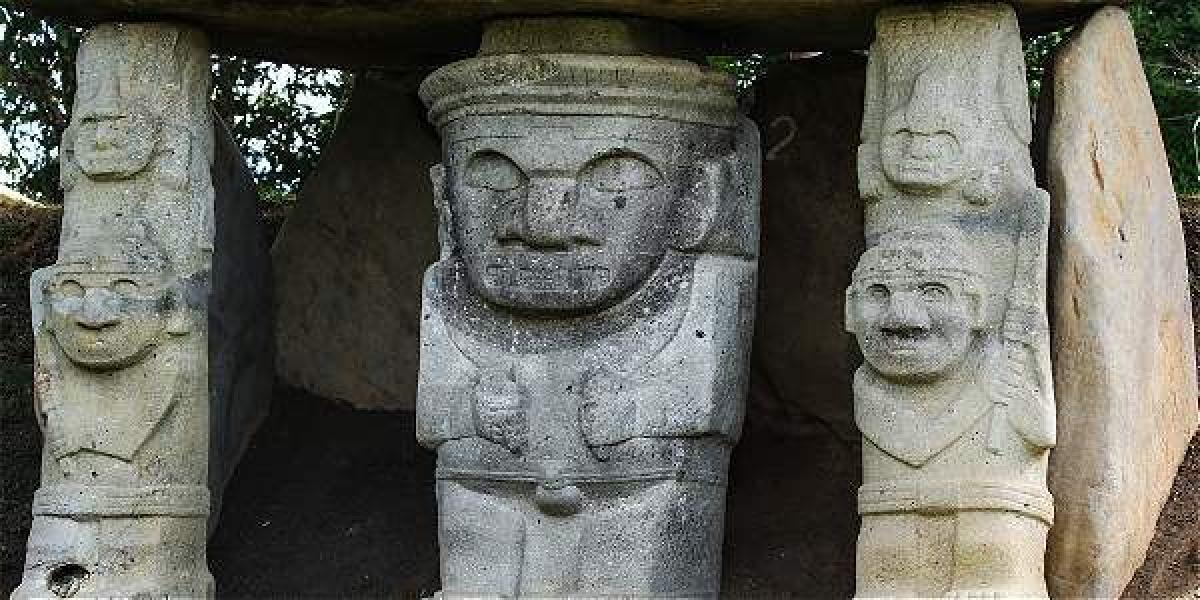 Los vestigios del parque arqueológico hablan de las tradiciones de la cultura agustiniana.