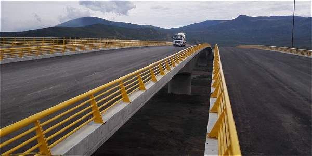 El puente Las Tienditas, en la frontera con Venezuela.