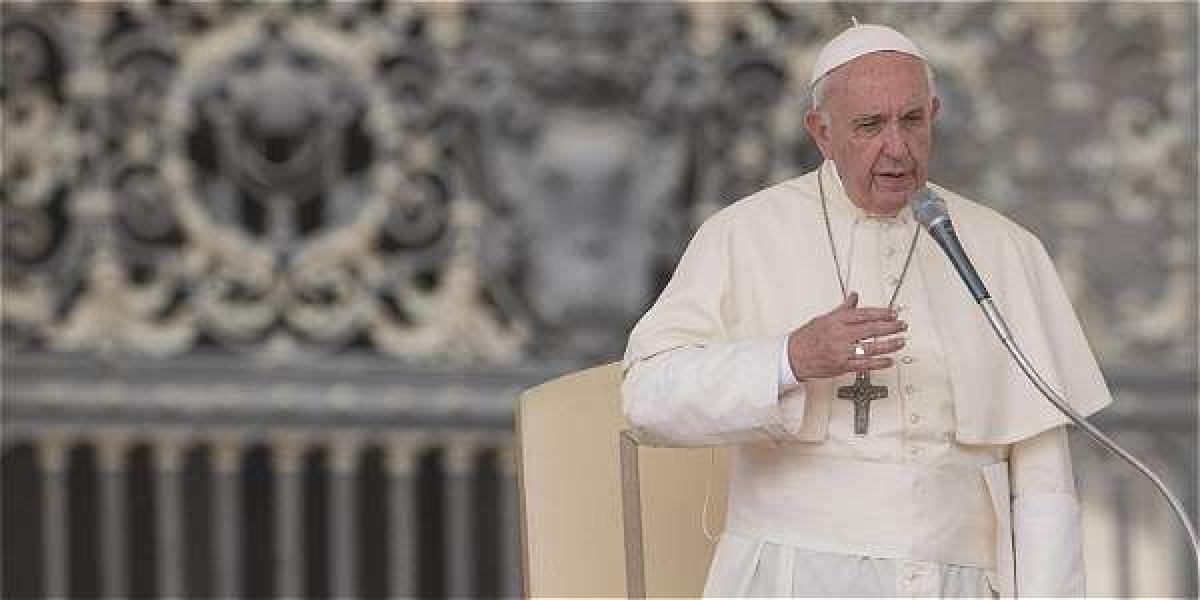Papa Francisco en una audiencia en el Vaticano.