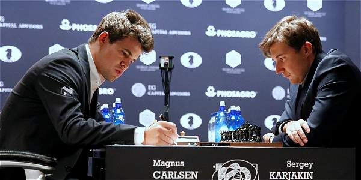 Magnus Carlsen y Sergei Karjakin.