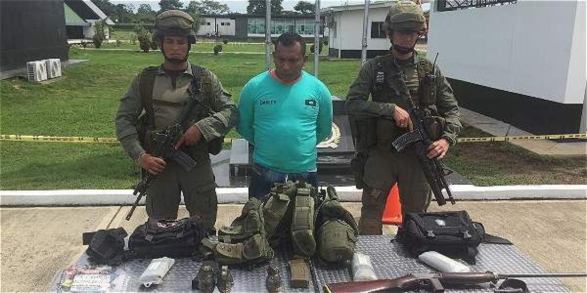 Luis Gabriel Hernández Medina, 'R-15', capo del 'clan del Golfo', deberá responder por el asesinato de tres policías en Antioquia.