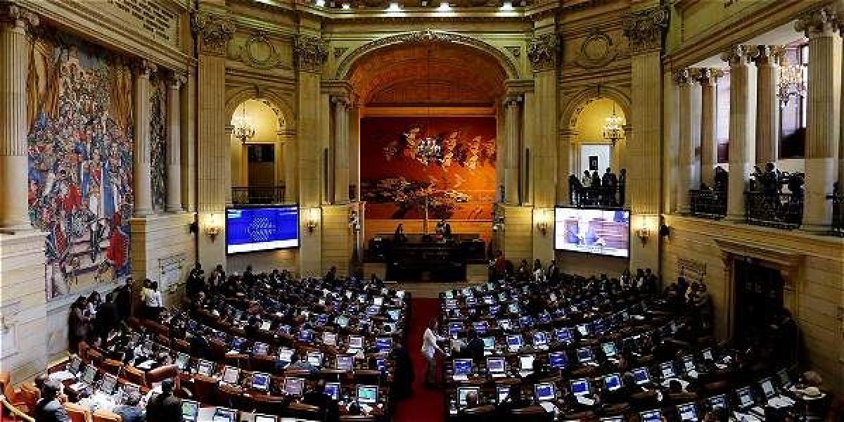 Vista del Congreso de la República de Colombia.