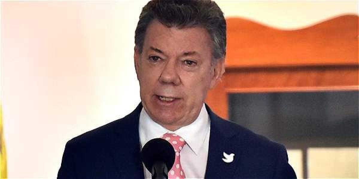 Juan Manuel Santos, presidente de la República.