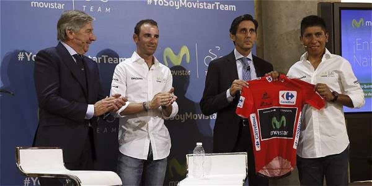 Nairo Quintana agradeció el apoyo del equipo al que considera como una familia.