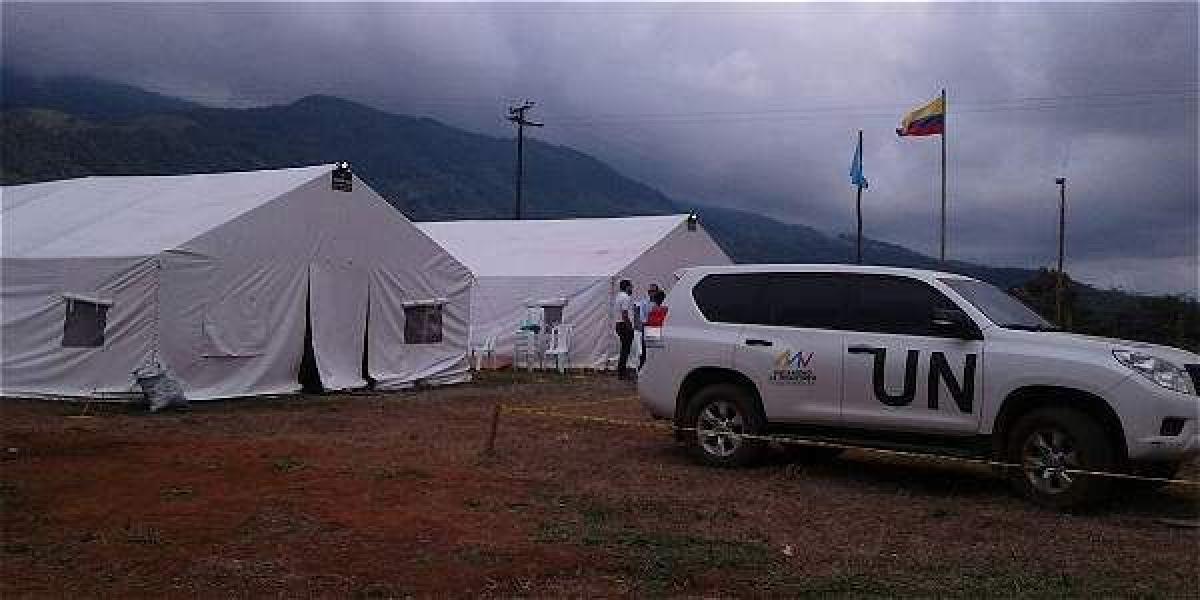 La ONU ya  tiene sus campamentos en la vereda La Guajira, en Meseta, para ejercer mecanismo de monitoreo y control