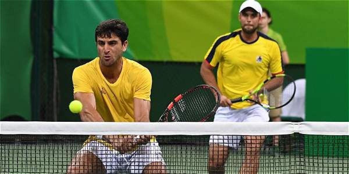 Juan Cabal y Robert Farah, tenistas colombianos.