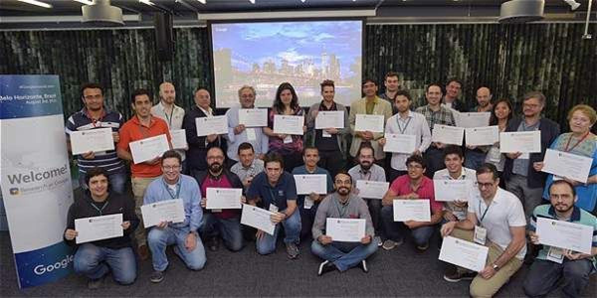 Ganadores del Google Research Awards 2016, que se entregaron en Belo Horizonte, Brasil.