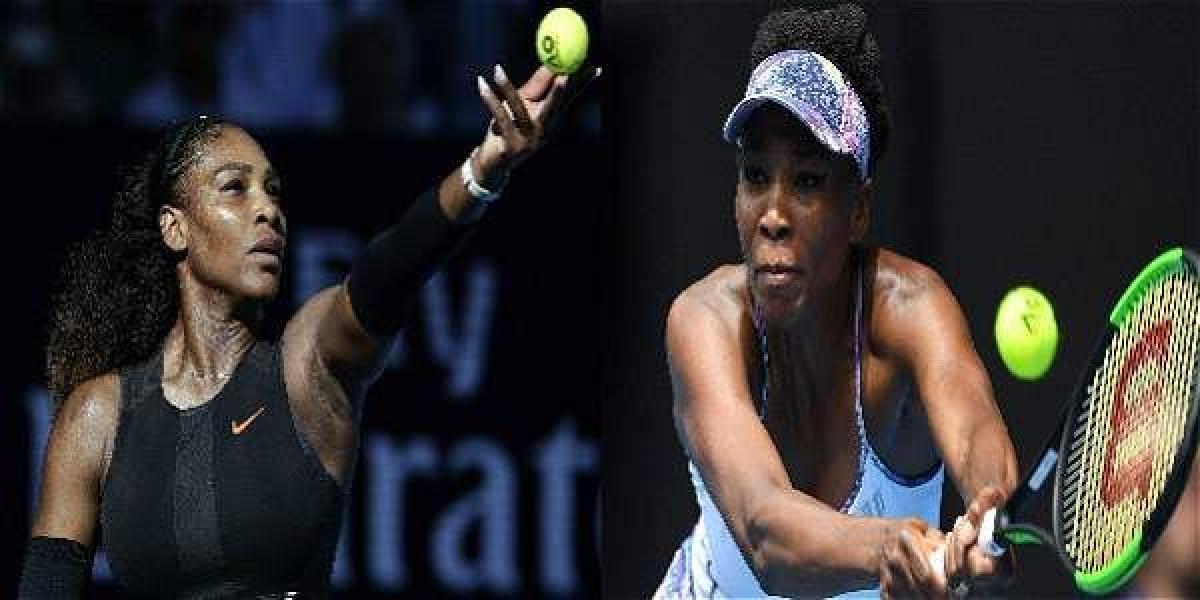 Serena (izq.) y Venus Williams (der.), tenistas estadounidenses.