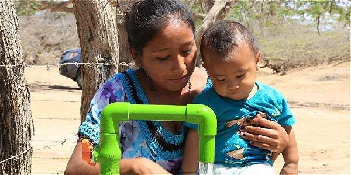 La comunidad warulumain de La Flor de La Guajira recibió el pasado 10 de agosto su primer pozo de agua potable.