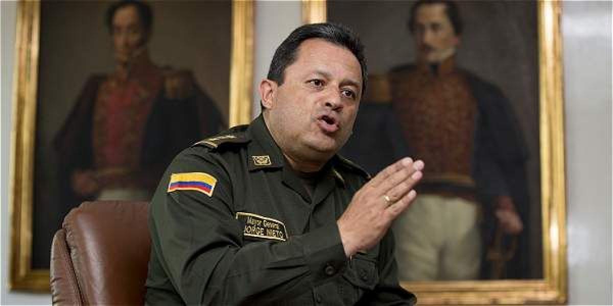 El director de la Policía Nacional, general Jorge Hernando Nieto.
