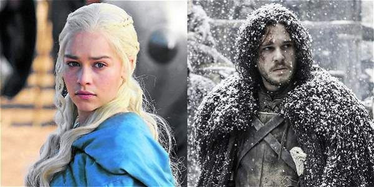 Daenerys Targaryen y Jon Snow, personajes de la serie.