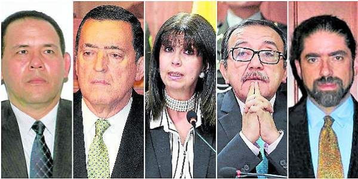 Gabriel Eduardo Mendoza, Jorge Iván Palacio, María Victoria Calle, Luis Ernesto Vargas y Aquiles Arrieta.