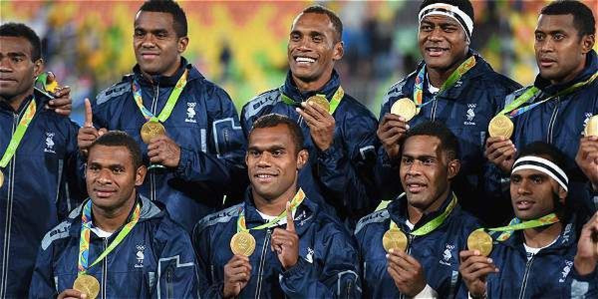 Fiyi campeón olímpico de Rugby.