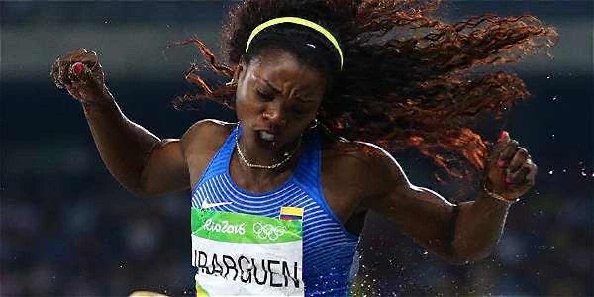 Caterine Ibargüen atleta colombiana.