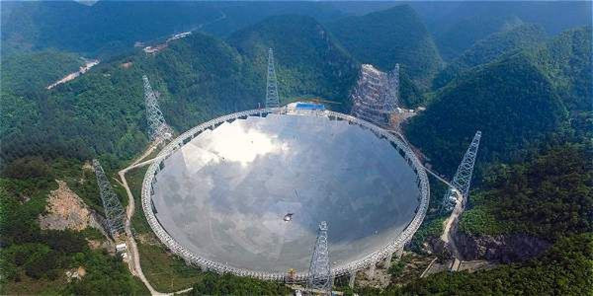 El radiotelescopio Fast está ubicado en la provincia de Guizhou (suroeste de China).