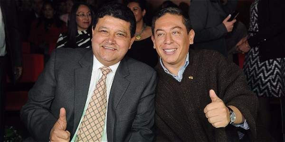 Pablo Emilio Cepeda Novoa, alcalde de Tunja; y Carlos Andrés Amaya Rodríguez, gobernador de Boyacá.