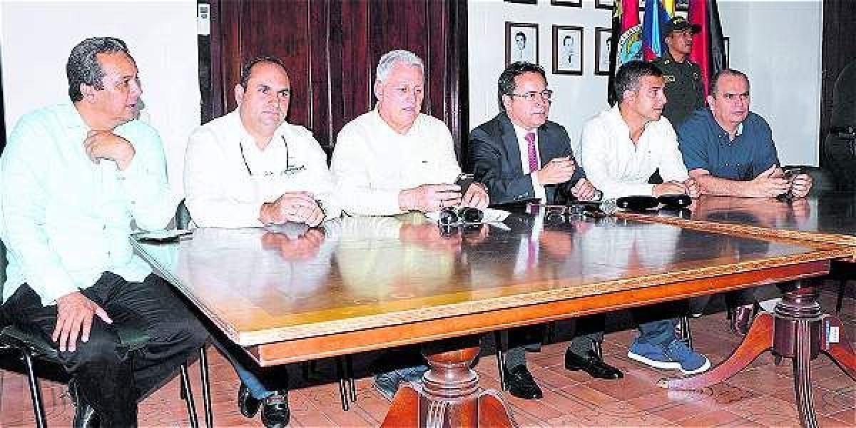 Alcaldes de Cúcuta, Villa del Rosario y Los Patios, en compañía del gobernador de Norte de Santander, presentaron informe.