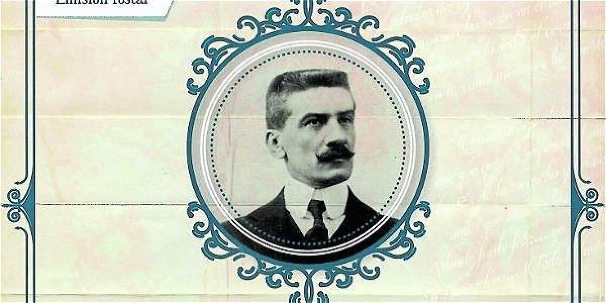 Portada de la emisión conmemorati-va al poeta Ismael Enrique Arciniegas (1865-1938).