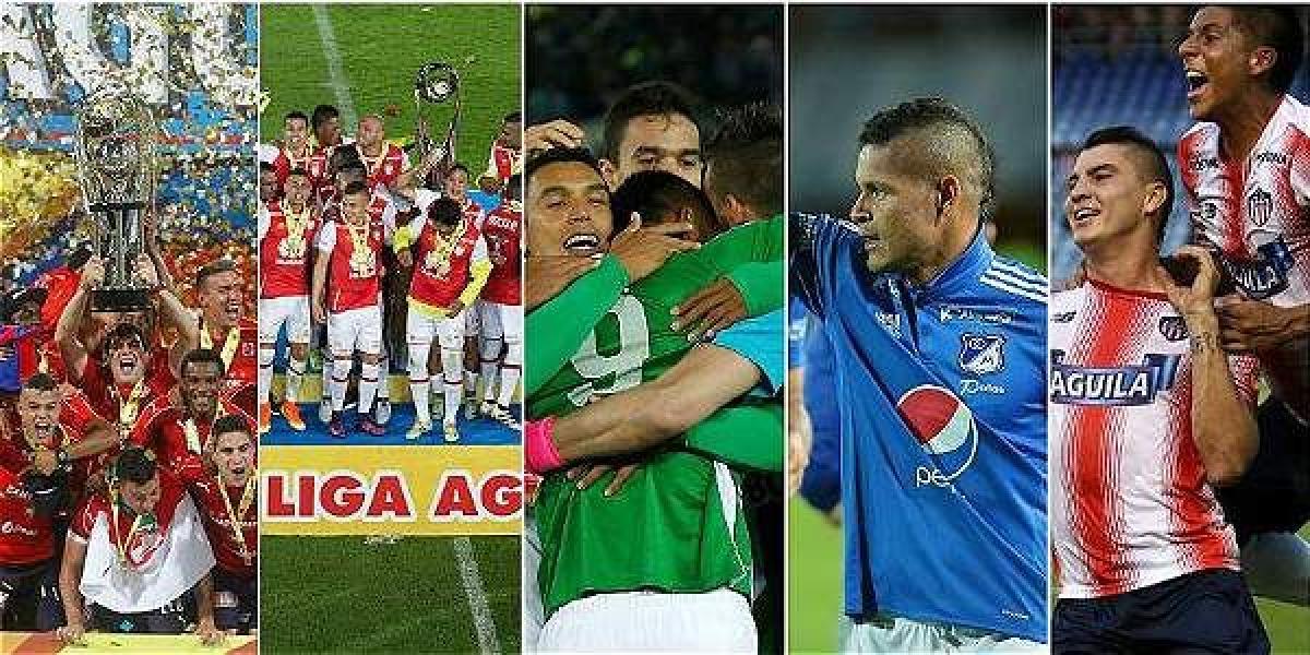 Santa Fe, Nacional, Medellín, Millonarios y Junior representarán a Colombia en la Copa Libertadores.