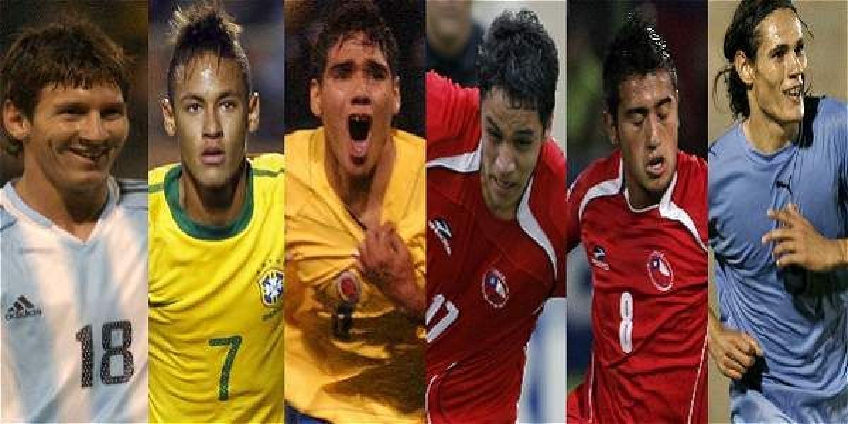 Messi, Neymar, Falcao entre otros se graduaron como cracks suramericanos en los torneos juveniles.