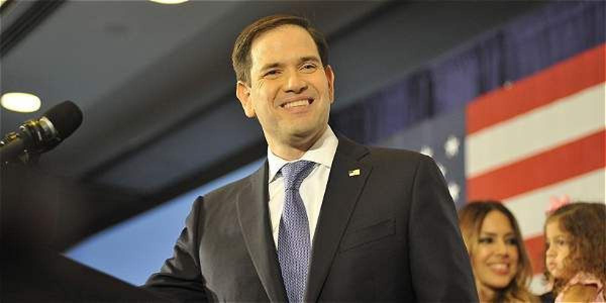 Marco Rubio, quien fue precandidato republicano, logró ser reelegido como senador en Florida.