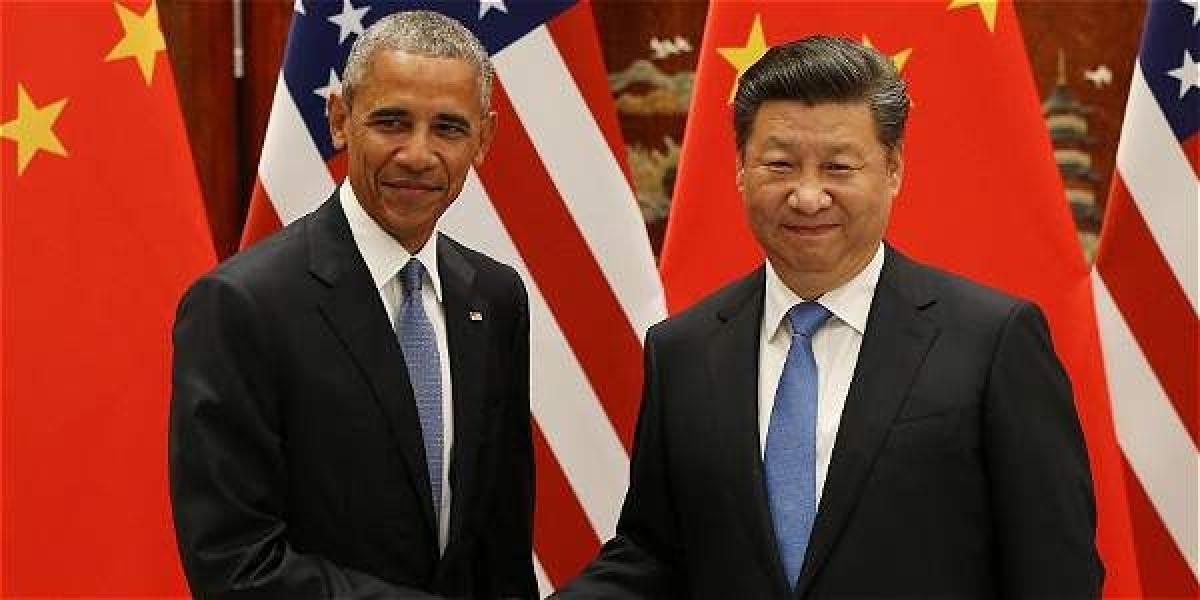 Barack Obama y Xi Jinping se saludan antes de la reunión en la ciudad china de Hangzhou. Fue la última como jefes de Estado.