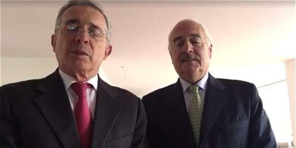 Uribe y Pastrana apoyan marcha en Venezuela