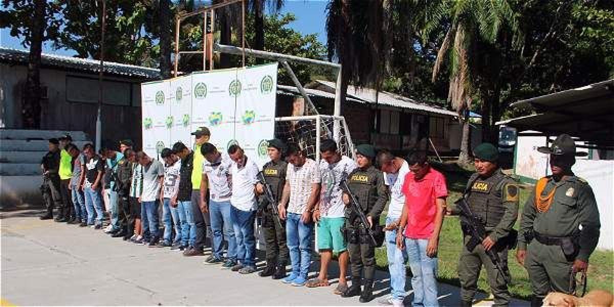 En operación coordinada entre Policía y Fiscalía capturados los integrantes de la banda autodenominada "Los Yeyos"