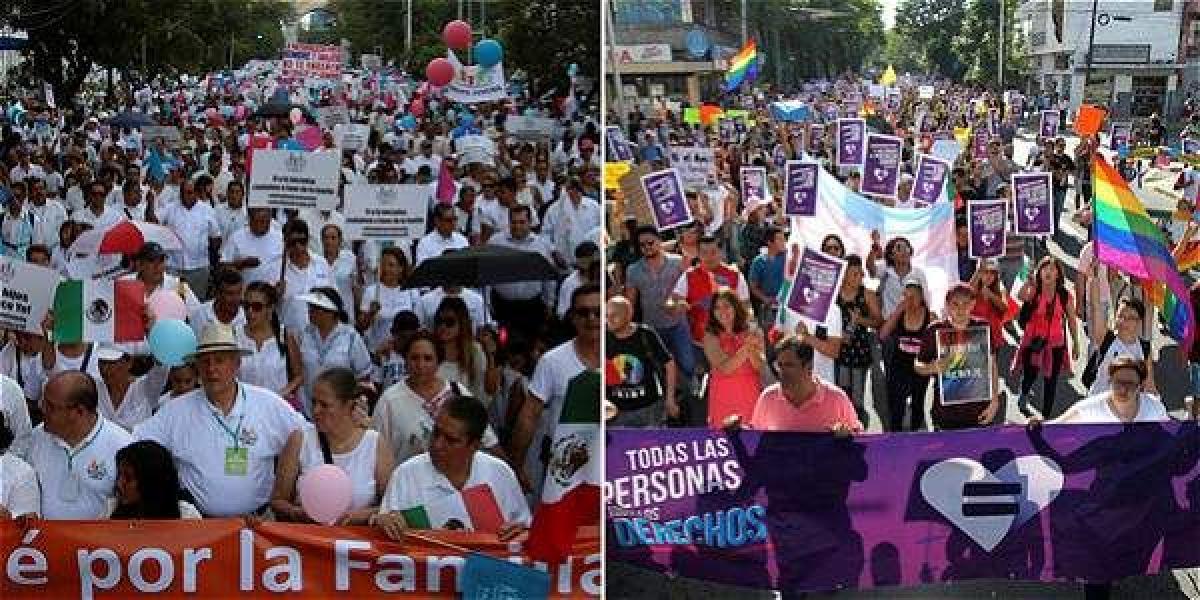 Las movilizaciones se registraron el sábado y domingo en algunas de las principales ciudades de México.