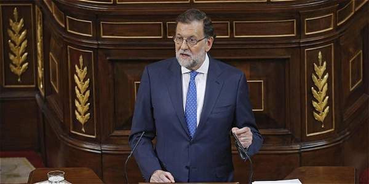 Mariano Rajoy en su discurso en el debate de investidura.