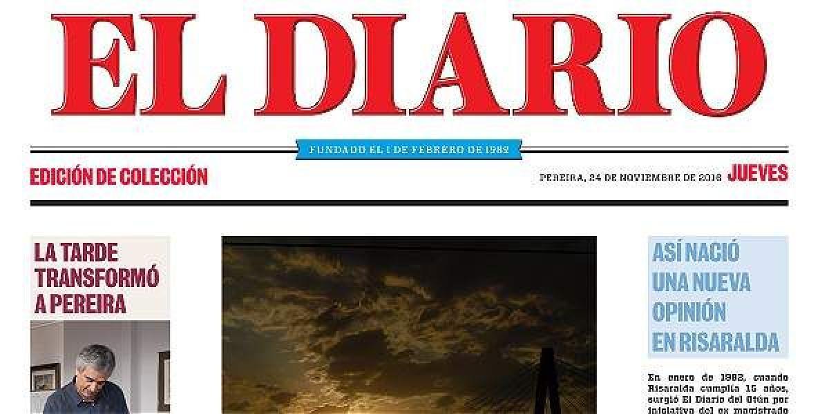 Este jueves se estrena la nueva apariencia de 'El Diario', de Pereira, tras haber adquirido a su periódico competidor, 'La Tarde'.
