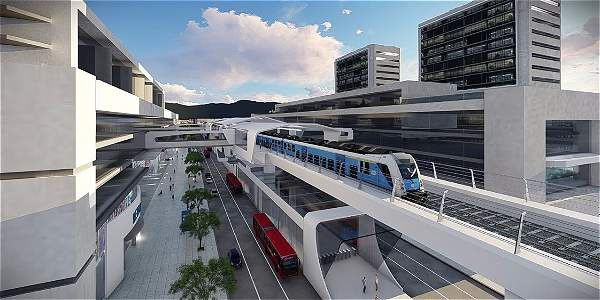 Así luciría el Metro elevado de Bogotá, según lo indican los últimos diseños.