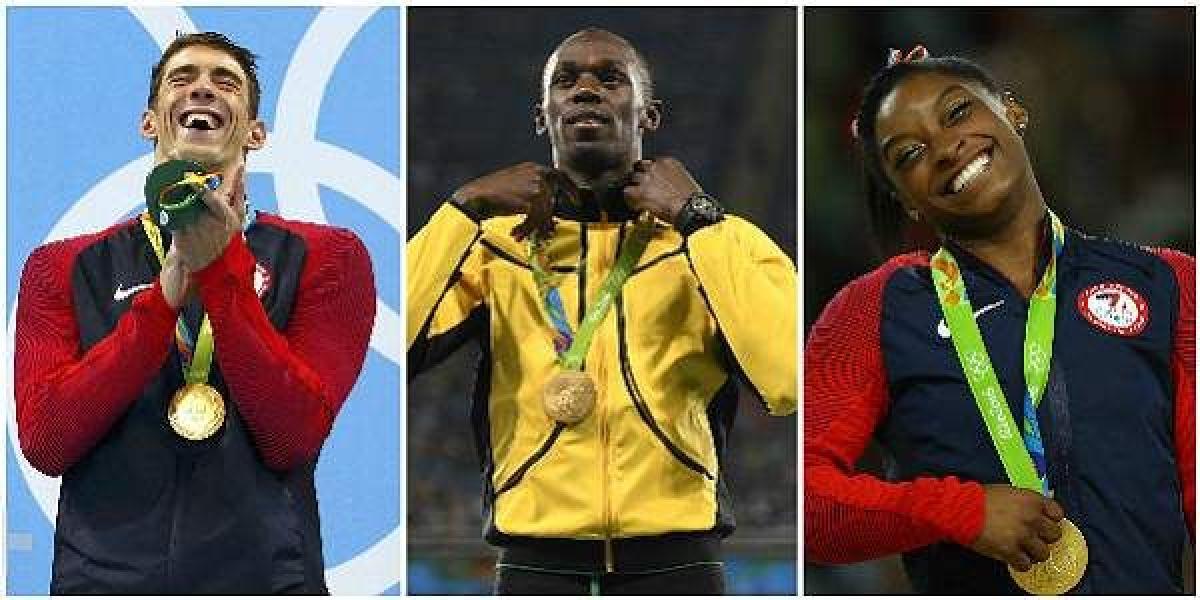 Michael Phelps, Usain Bolt y Simone Biles, los reyes de los olímpicos.